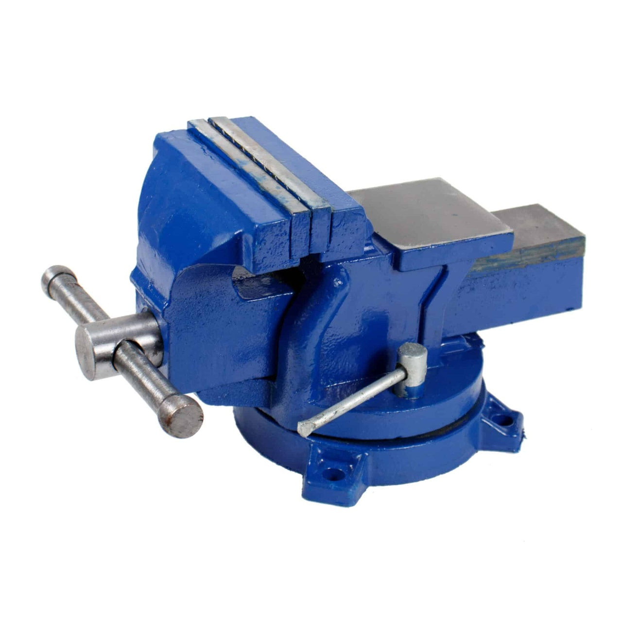 Menghina rotativa de banc 100 mm pentru metal, baza rotativa, albastru