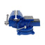 Menghina rotativa de banc 100 mm pentru metal, baza rotativa, albastru