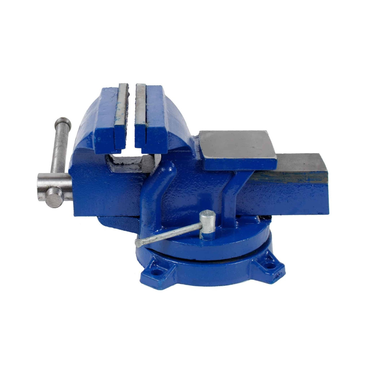 Menghina rotativa de banc 100 mm pentru metal, baza rotativa, albastru