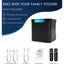 Microfon karaoke copii si adulti, cu difuzor separat, wireless, Bluetooth, modul card TF, 2 microfoane incluse, negru
