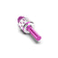 Microfon karaoke FOXMAG24, profesional cu boxa inclusa, SD Card, USB, AUX, Pink