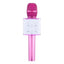 Microfon patrat FOXMAG24 cu boxa incorporata, 3W, iOS, Android, culoarea roz