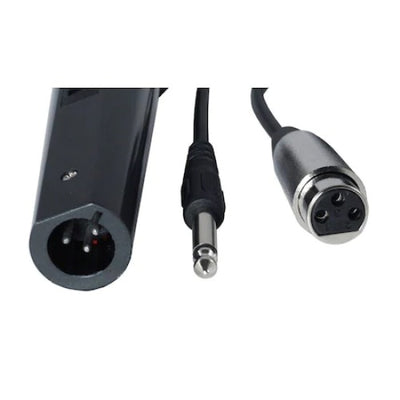 Microfon uni-directional dinamic, lungime cablu 2m, greutate 200gr, negru