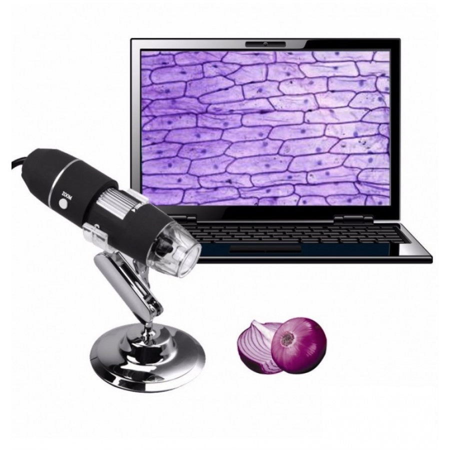 Microscop Digital USB Pentru PC, Electronic 1600X, Negru