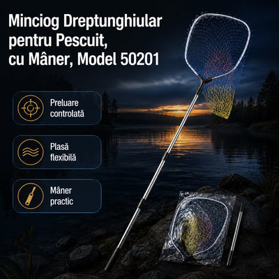 Minciog Dreptunghiular pentru Pescuit, cu Mâner, Model 50201 – imagine principală promoțională