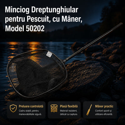 Minciog Dreptunghiular pentru Pescuit, cu Mâner, Model 50202 – imagine principală promoțională