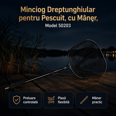 Minciog Dreptunghiular pentru Pescuit, cu Mâner, Model 50203 – imagine principală promoțională