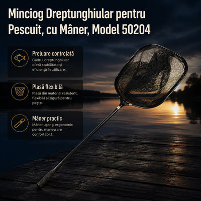 Minciog Dreptunghiular pentru Pescuit, cu Mâner, Model 50204 – imagine principală promoțională