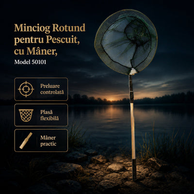 Minciog Rotund pentru Pescuit, cu Mâner, Model 50101 – imagine principală promoțională
