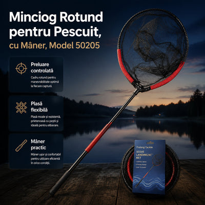 Minciog Rotund pentru Pescuit, cu Mâner, Model 50205 – imagine principală promoțională