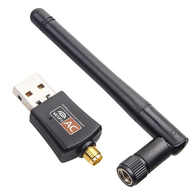 Mini adaptor Wi-Fi, viteza 600Mbps, dual band, portabil, hotspot Wi-Fi, interfata USB 2.0, compatibilitate extinsa, design compact si portabil, negru