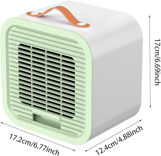Mini aer conditionat, portabil, pentru birou, acasă, dormitor, incarcare USB, functionare pe baza de apa, alb