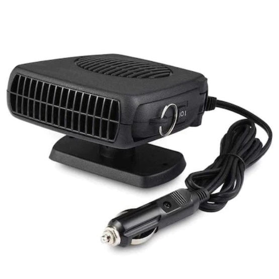 Mini aeroterma auto 2 in 1 FOXMAG24, cu functie de dezaburire si incalzire, conectare la bricheta masinii