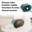 Mini aeroterma, pentru aer cald/rece, portabila, silentioasa, putere 800W, depoziatre usoara, buton ON/OFF, verde