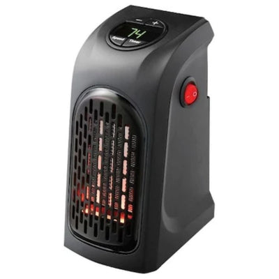 Mini aeroterma portabila FOXMAG24® pentru priza, ergonomica, cu afisaj digital, 400 W
