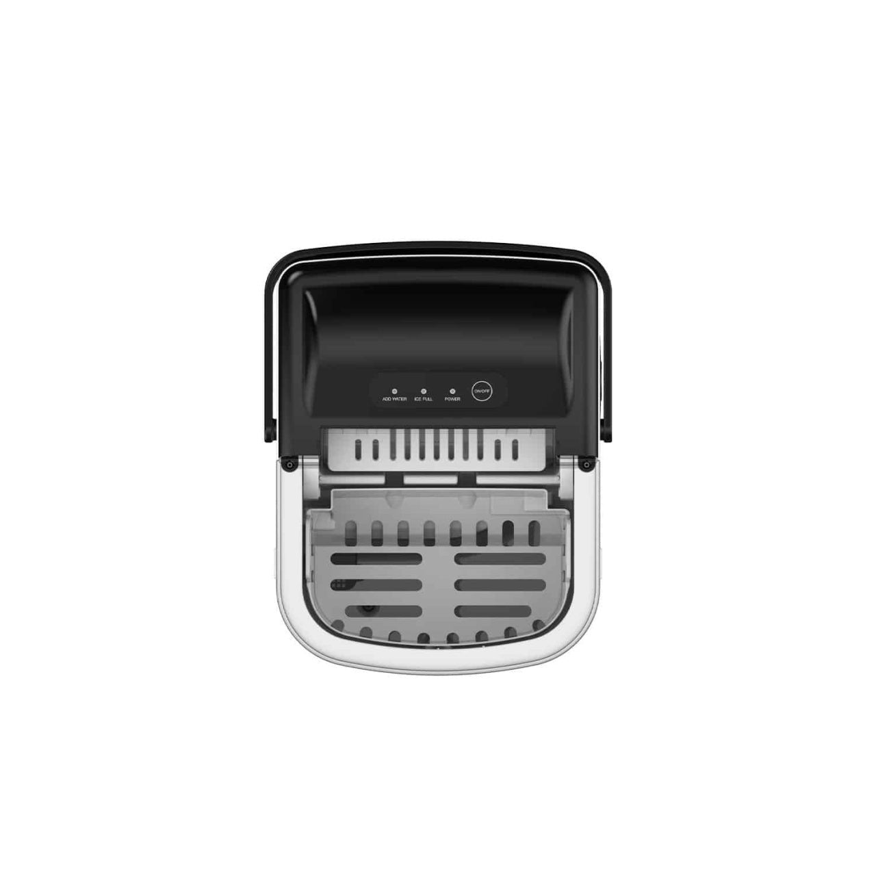 Mini aparat de facut gheata, 95W, capacitate 12-15kg/zi, gri