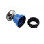 Mini aragaz camping, FOXMAG24, cu protectie antivant, albastru