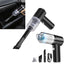 Mini aspirator auto portabil, reincarcabil, filtru HEPA, functie de suflare si aspirare, acumulator durabil, cu accesoriu pentru spatii inguste, negru
