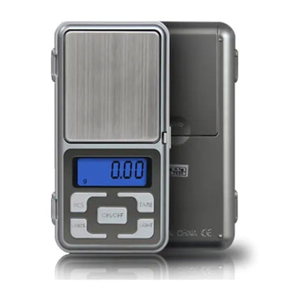 Mini cantar electronic pentru bijuterii, cu afisaj LCD, functionare pe baterii, argintiu