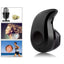 Mini casca Bluetooth 10m invizibila Handsfree Negru A2DP