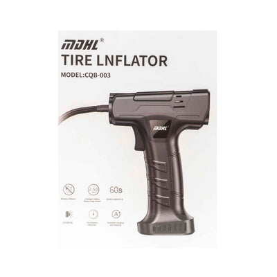Mini compresor tip pistol, 120W, 2.5 bar, display digital LED