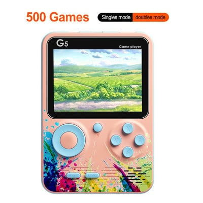 Mini consola de jocuri, 500 jocuri clasice, ecran 3 inch
