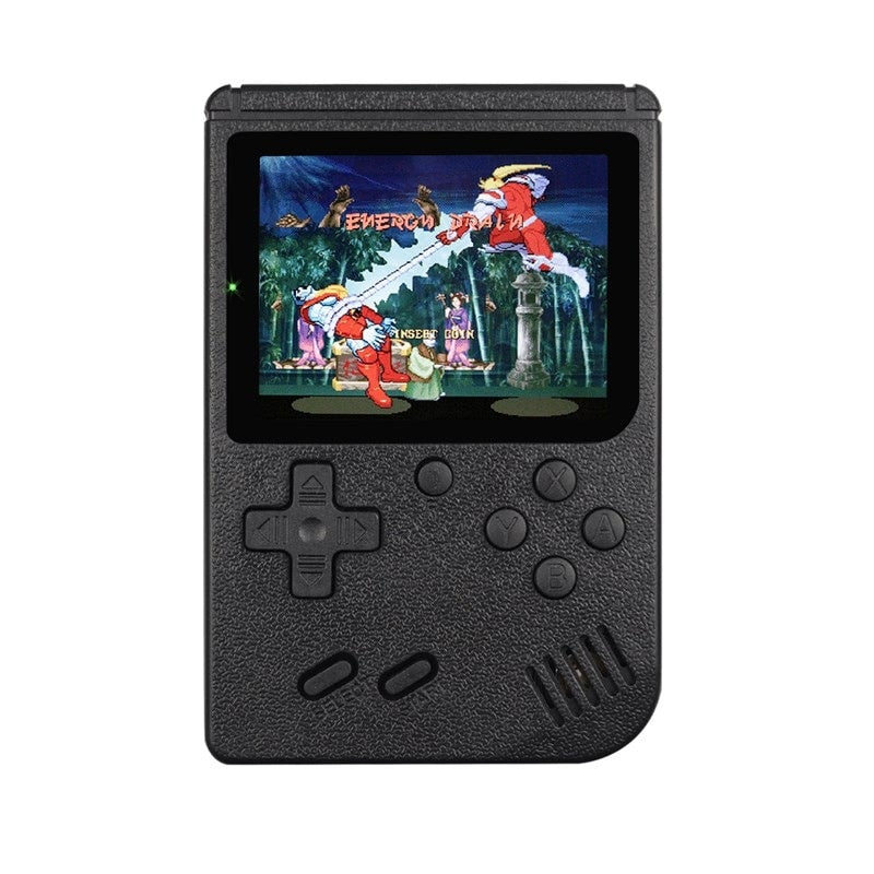 Mini consola portabila, 3'', 400 Jocuri, Negru