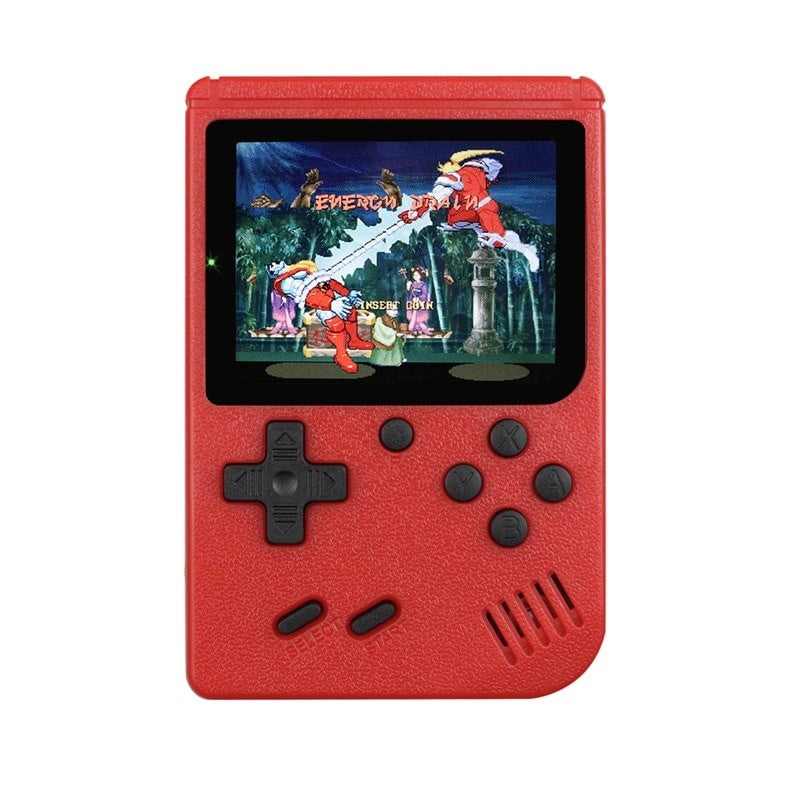Mini consola portabila, 3'', 400 Jocuri, Rosu