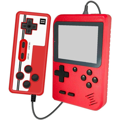 Mini consola portabila Flyme, Retro, 400 jocuri clasice FC, Ecran color 2.8"", Rosu