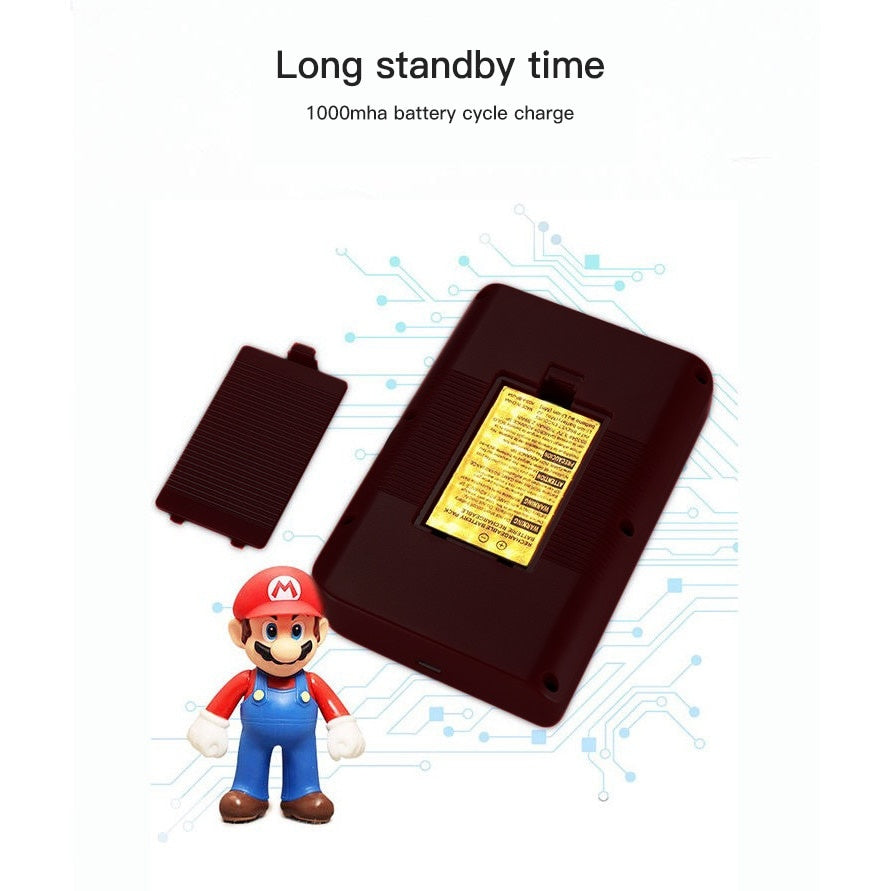 Mini consola portabila Rantime, 400 jocuri, 2 jucatori, Negru