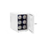 Mini frigider alb cu maner, capacitate 4L, putere 36W, raft reglabil