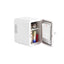 Mini frigider alb cu maner, capacitate 4L, putere 36W, raft reglabil