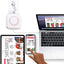 Mini imprimanta, tehnologie printare termic, conectivitate Wi-Fi, format A8, compatibil android, IOS, alb/roz