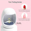 Mini lampa pentru manichiura/pedichiura, putere 3W, incarcare USB, portabila, cu 3 neoane, dimensiuni 45x45x58mm, alb