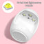 Mini lampa pentru manichiura/pedichiura, putere 3W, incarcare USB, portabila, cu 3 neoane, dimensiuni 45x45x58mm, alb