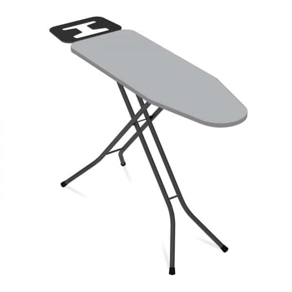 Mini masa de calcat cu cadru metalic, suprafata 90x30cm, inaltime reglabila 63.6-81.5cm