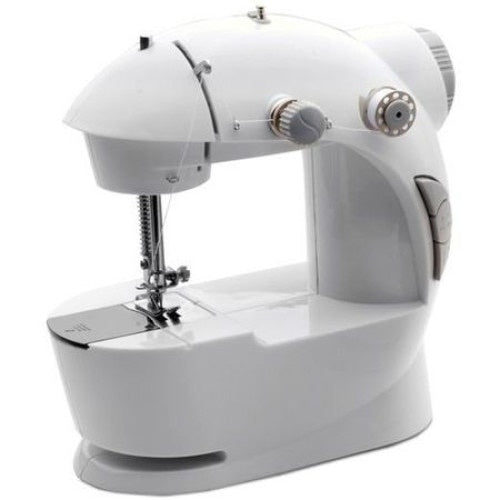 Mini masina de cusut XL 20 cm, portabila pe baterii premium, iluminare si design ergonomic, accesorii incluse, by Urban Trends ®
