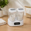 Mini Mașină de Spălat Portabilă cu 2 Cuve, Display Digital, Alb – imagine 2