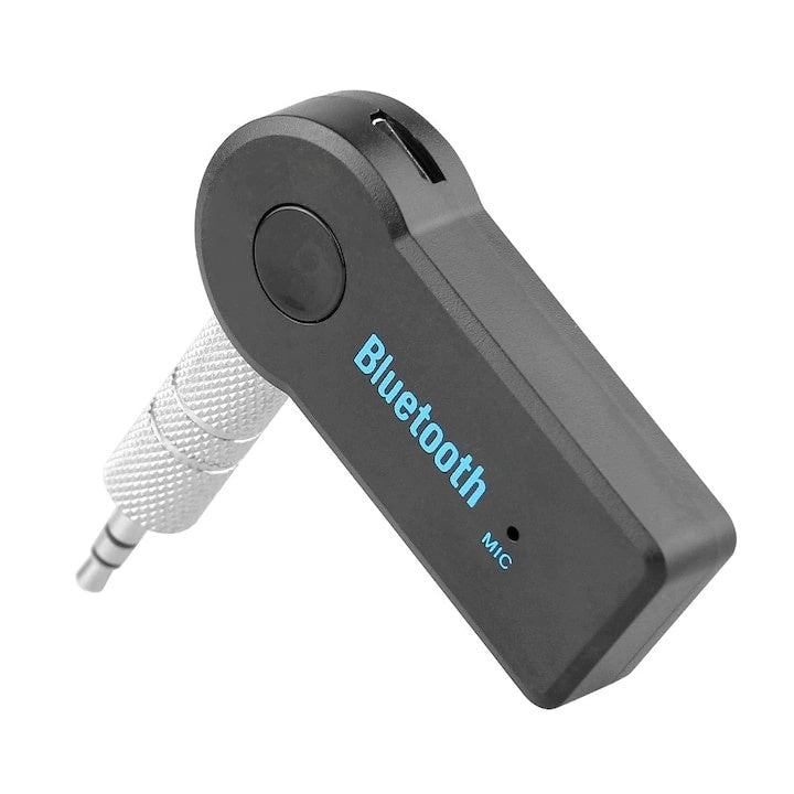 Mini receptor bluetooth, compatibil cu iPhone si Android, Mod Sleep, Jack 3.5 mm Stereo, functie Handsfree, negru