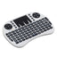 Mini-tastatura Bluetooth, pentru Android Smart, cu touchpad integrat, cu tasta pentru e-mail si control volum, alb