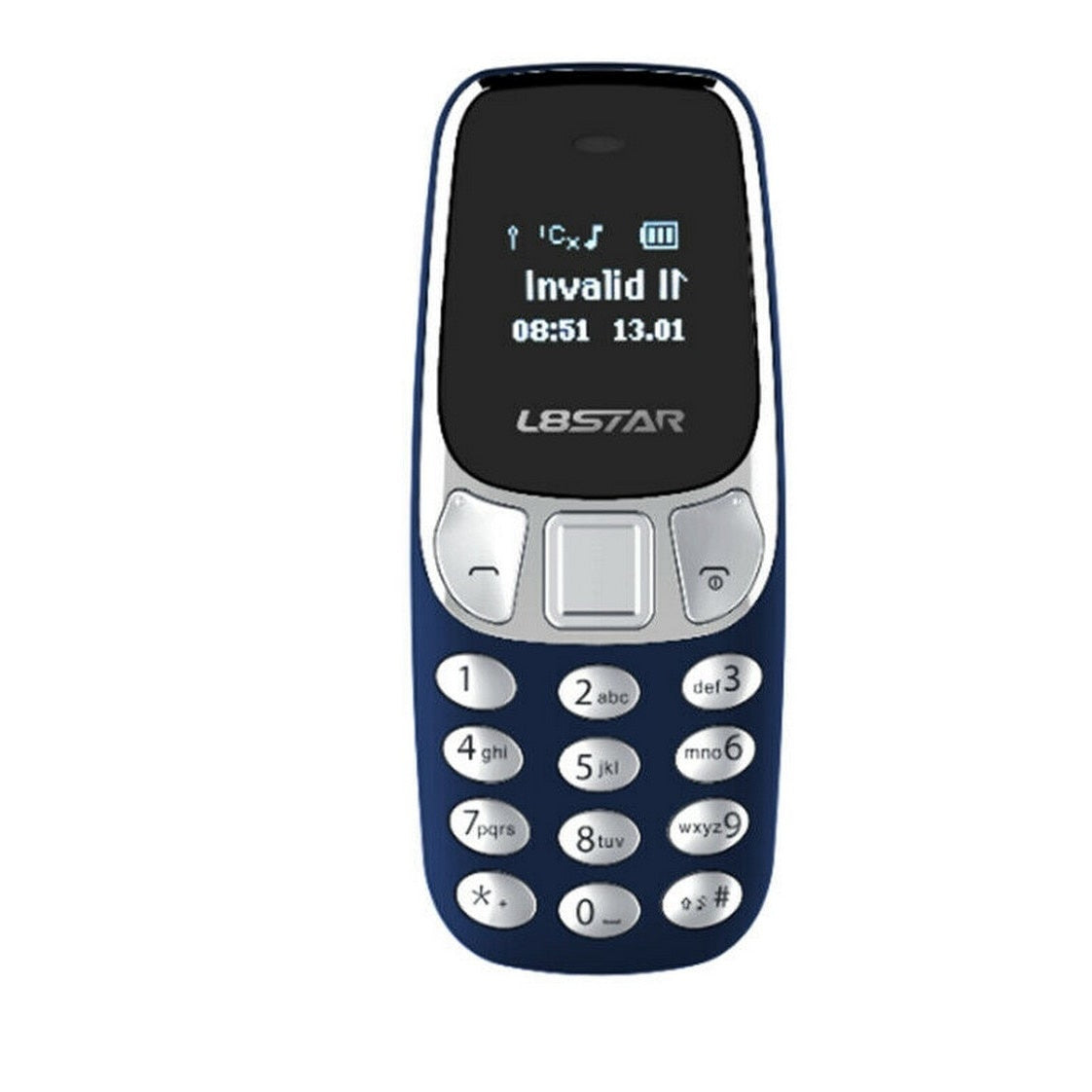 Mini Telefon Dual Sim Radio Fm Bluetooth L8STAR Schimba Vocea - Albastru