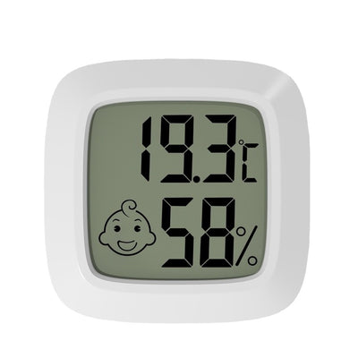 Mini termometru si higrometru digital, cu afisaj LCD, pentru temperatura si umiditatea din interior 4.5x4.5 cm