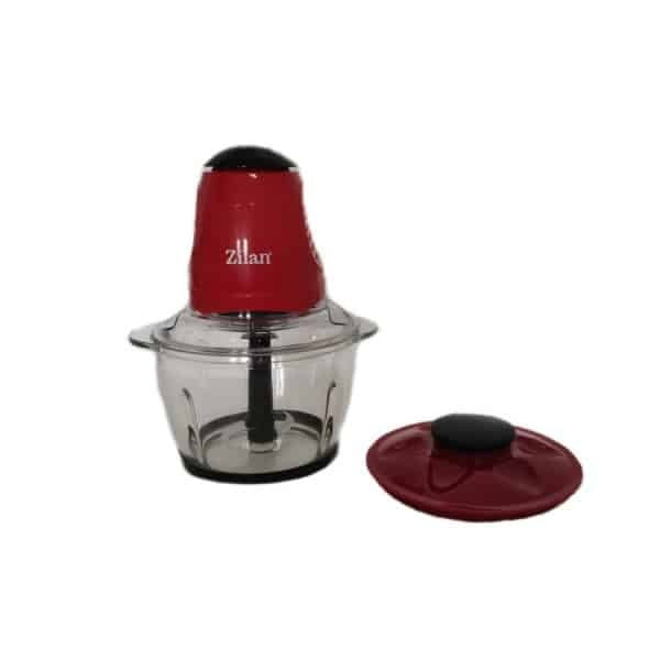 Mini tocator 200W cu bol din sticla 1L, rosu, cutite inox