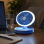 Mini Ventilator Reîncărcabil de Birou cu Iluminare LED, Albastru – imagine 2