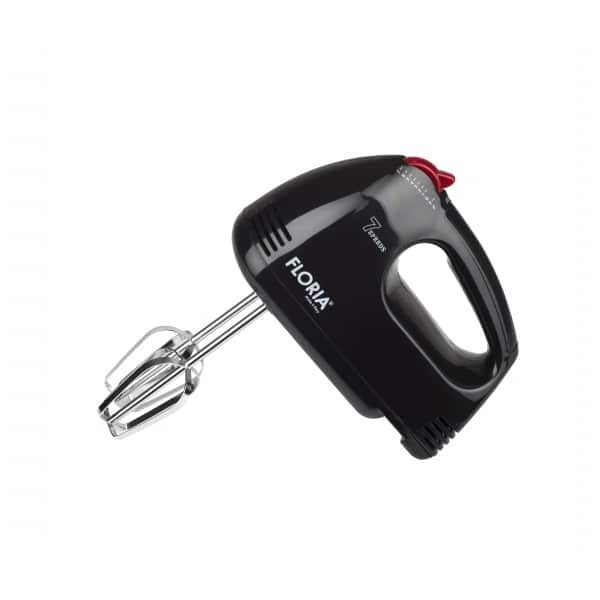 Mixer de mana cu 7 viteze, motor cupru si putere 100W, culoare negru