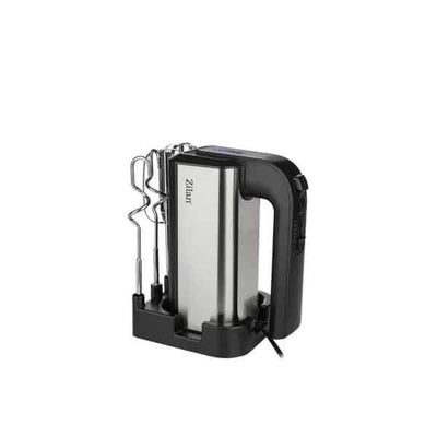 Mixer de mana inox 500W, 5 viteze reglabile, functie Turbo, protectie supraincalzire