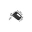 Mixer de mana negru, 3 viteze, putere 300W, compact si usor de folosit