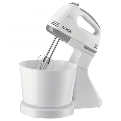 Mixer de masa cu bol plastic, 7 viteze, 150W, capacitate 2L, alb