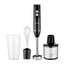 Mixer multifunctional 5 in 1, design ergonomic al manerului, ușor și rapid de curatat, procesor de alimente multifunctional, lame din otel inoxidabil pentru taiere rapida a alimentelor, negru