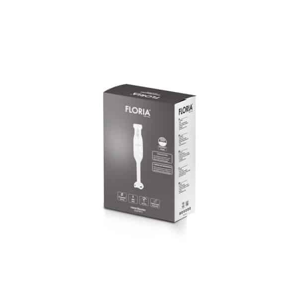 Mixer vertical 250W cu doua trepte de viteza, alb, cutite inox
